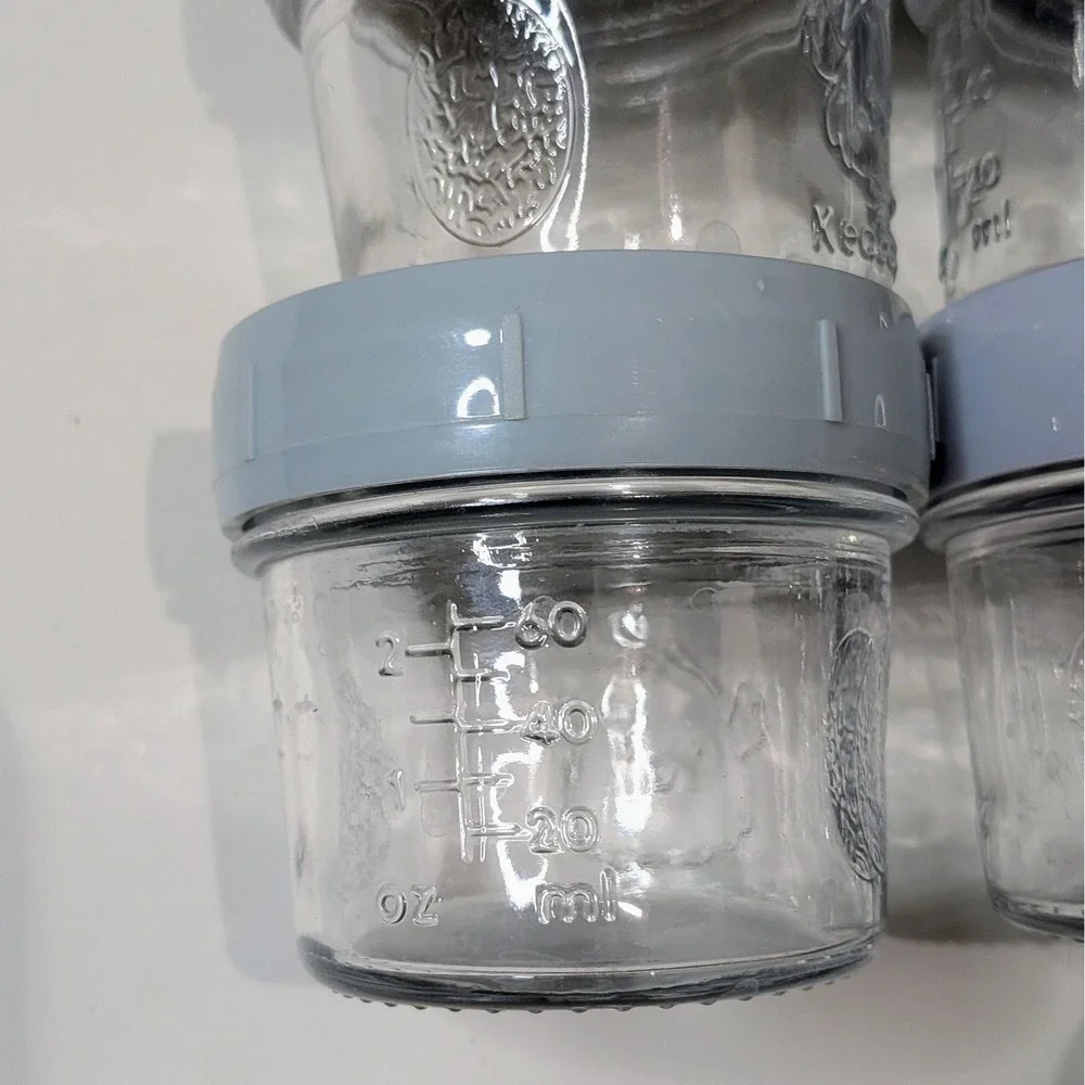 KeaBabies Glass Jars & Momcozy Reusable Food Pouches Lot Baby Prep Storage 7oz
